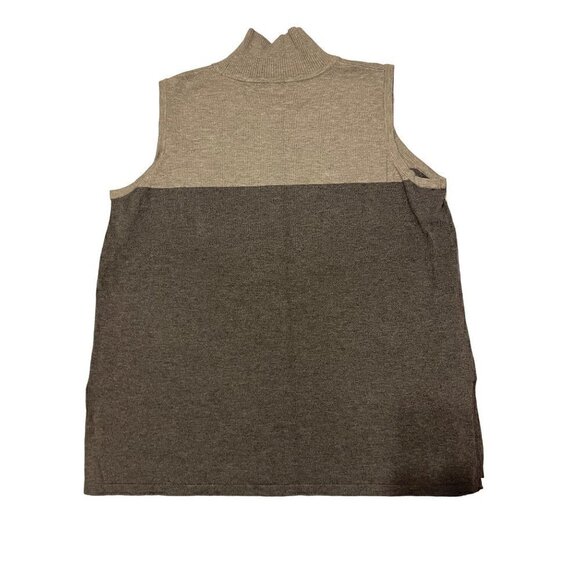 Wynee Layers Soft Yarn Colorblock High Neck Sleeveless Tunic Size XL - Picture 2 of 11